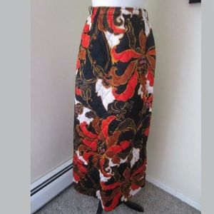 Vintage Deadstock Psychedelic Quilted Skirt Sz L